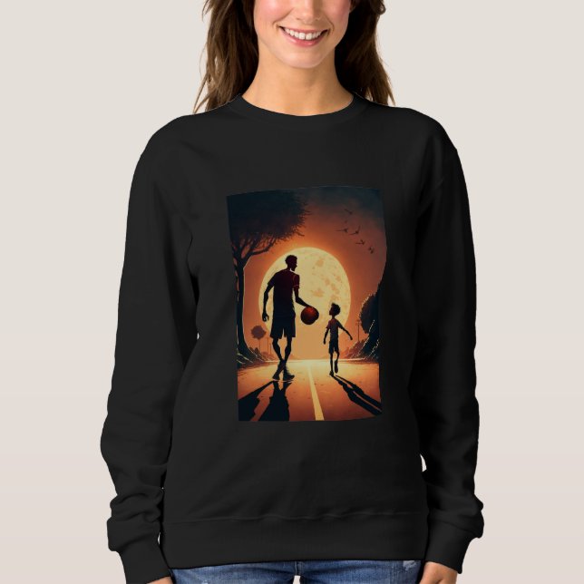 Sudadera Stylish Basketball Enthusiasts Father and Son Play (Anverso)