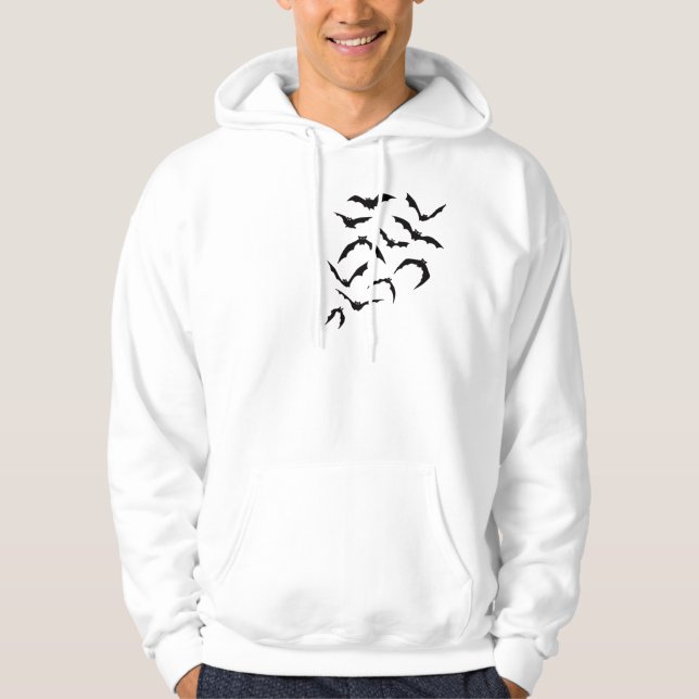 Sudadera Stylish Black Bats Graphic – Minimalist Bat Art fo (Anverso)