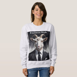 Sudadera Stylish horned figure in sharp formal attire art