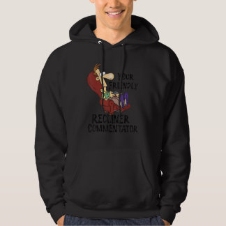 Sudadera Su amigable comentarista de sillón reclinable