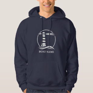 Sudadera Su barco o nombre con faro náutico