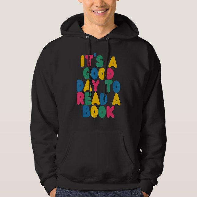 Sudadera Su Buen Día Para Leer La Biblioteca De Libros (Anverso)