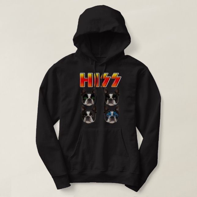 Sudadera Su gracioso amante del perro adorador de Boston te (Diseño del anverso)
