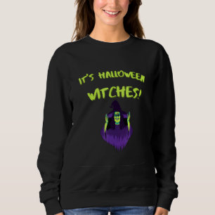 Sudadera Su gráfico de Halloween de brujas Party Casual