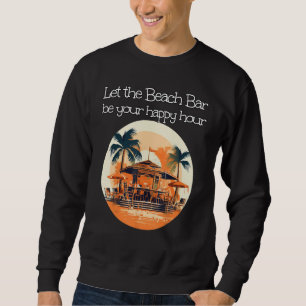 Sudadera Su happy hour en el bar de cócteles cerca del mar