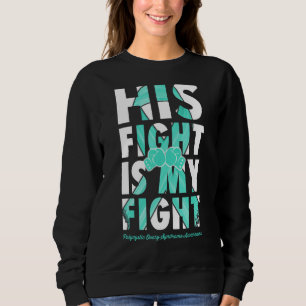 Sudadera Su Lucha Es La Cinta Verde azulada De Conciencia D