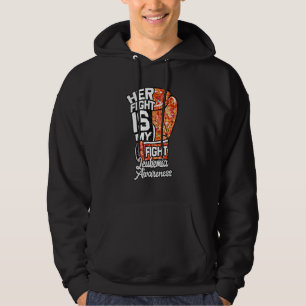 Sudadera Su Lucha Es La Leucemia De Guante De Boxeo De Mi N
