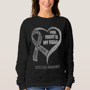 Sudadera Su Lucha Es Mi Cinta De Concienciación Sobre Disle