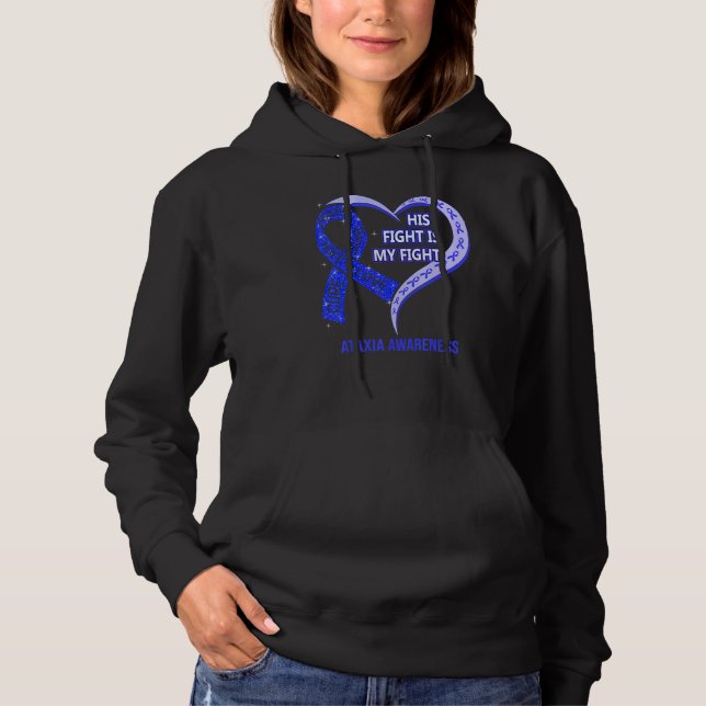 Sudadera Su lucha es mi lucha Cinta Azul de Conciencia de A (Anverso)