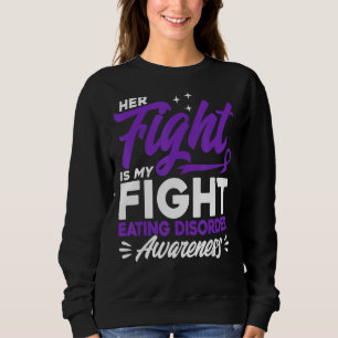 Sudadera Su Lucha Es Mi Lucha Comer Desorden Conciencia.