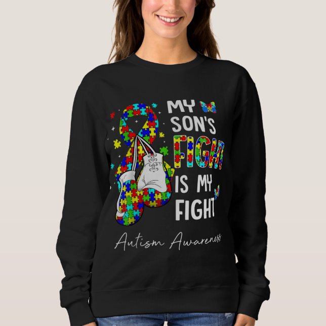 Sudadera Su Lucha Es Mi Lucha Concientización Sobre El Auti (Anverso)