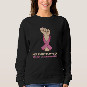 Sudadera Su Lucha Es Mi Lucha Contra El Cáncer De Mama