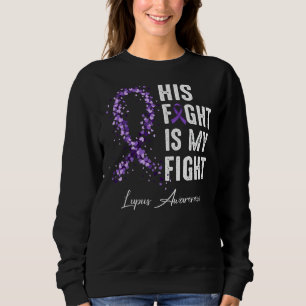 Sudadera Su Lucha Es Mi Lucha Contra El Lupus De Cinta Púrp