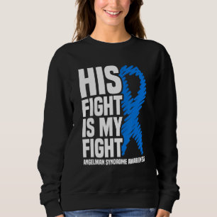 Sudadera Su lucha es mi lucha contra el síndrome de Angelma