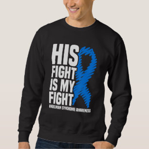 Sudadera Su lucha es mi lucha contra el síndrome de Angelma
