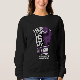 Sudadera Su lucha es mi lucha contra la enfermedad de Alzhe