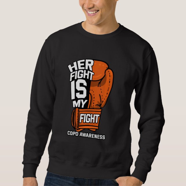 Sudadera Su Lucha Es Mi Lucha Contra La Enfermedad Pulmonar (Anverso)