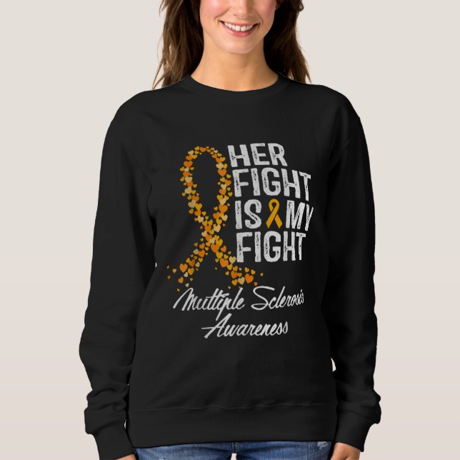 Sudadera Su lucha es mi lucha Esclerosis Múltiple EM Concie (Anverso)