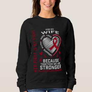Sudadera Su lucha es mi lucha Esposa Conciencia de mieloma