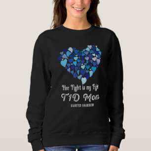 Sudadera Su lucha es mi lucha Madre T1d Conciencia de la di