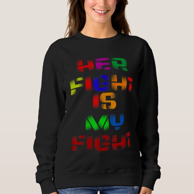 Sudadera Su Lucha Es Mi Lucha Señora Esclerosis Múltiple Aw (Anverso)