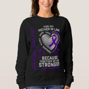 Sudadera Su lucha es mi lucha Suegra Conciencia del Lupus