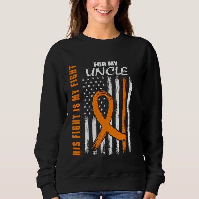 Sudadera Su lucha es mi lucha tío Esclerosis Múltiple Fla (Anverso)