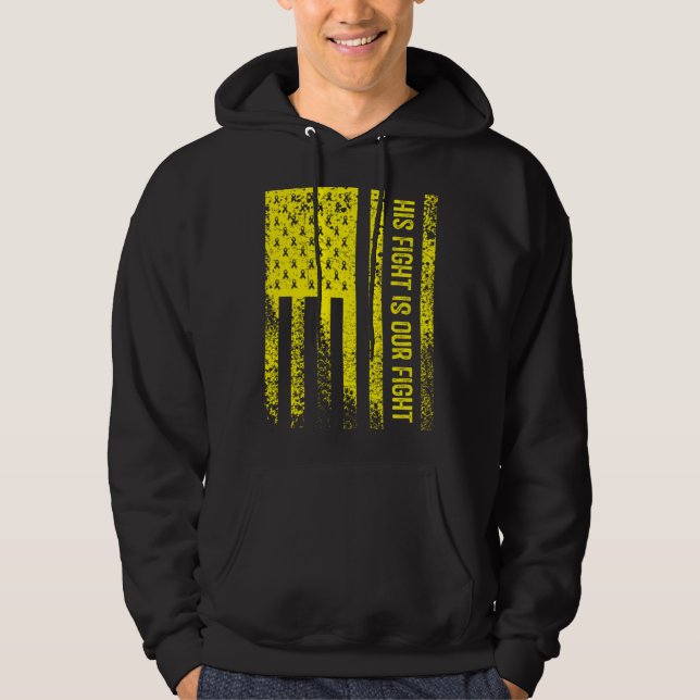 Sudadera Su lucha es nuestra lucha Conciencia del Sarcoma (Anverso)