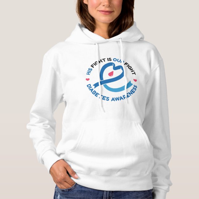 Sudadera Su lucha es nuestra lucha: Conciencia sobre la dia (Anverso)
