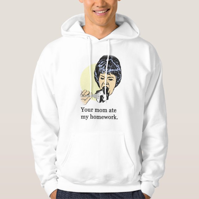 Sudadera Su mamá comió mi preparación 2 (Anverso)