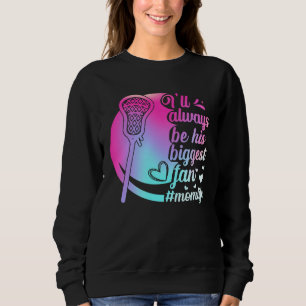 Sudadera Su mayor fan Mamá de lacrosse Día de la Madre Depo