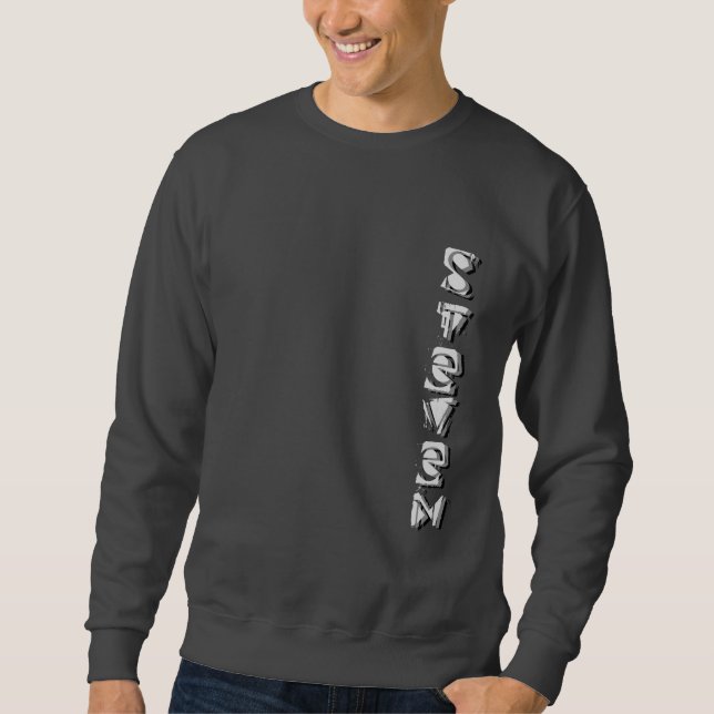 Sudadera Su nombre en letras elegantes (Anverso)