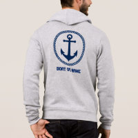 Su nombre o barco Nautical Sea Anchant Blue Gray
