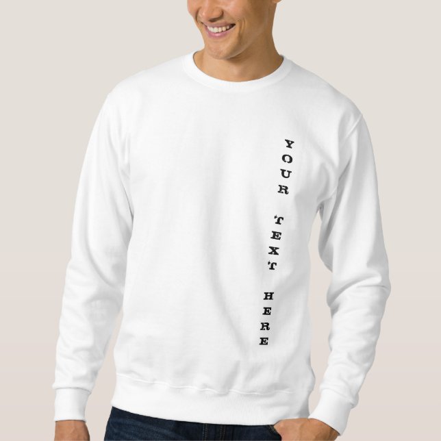 Sudadera Su Personalizado de plantilla de texto significa b (Anverso)