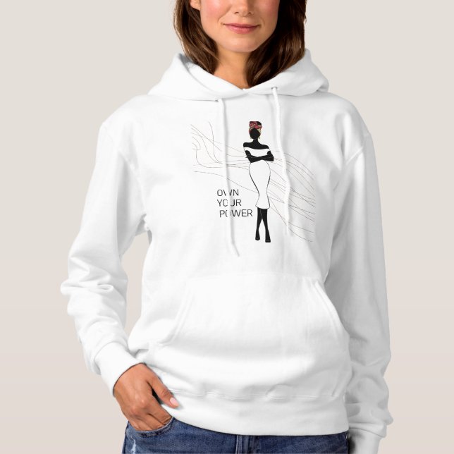 Sudadera Su poder: un retrato de confianza y gracia (Anverso)