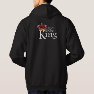 Sudadera Su rey, K en el bolsillo delantero
