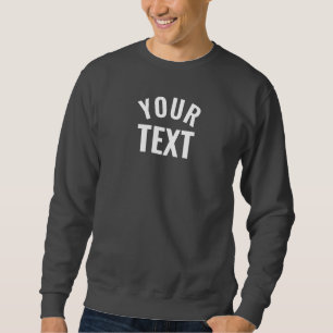 Sudadera Su texto es una plantilla básica moderna de color