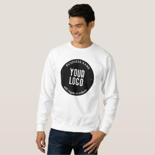 Sudadera Su texto y logotipo cargado Blanco y negro edita