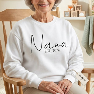 Sudadera Suave diseño de Nana EST año acogedor y elegante