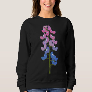 Sudadera Suave flor de orgullo bisexual con bandera bisexua