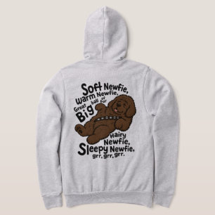 Sudadera Suave poema de Newfie (Newfie marrón)
