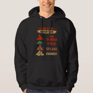 Sudadera Sube cada montaña Gran Trueno Espacio Salpicadura 