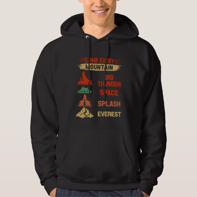 Sudadera Sube cada montaña Gran Trueno Espacio Salpicadura  (Anverso)