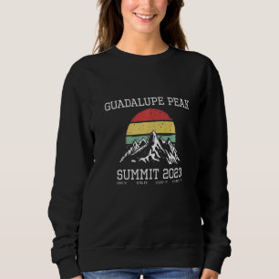 Sudadera Subí a la cima del pico Guadalupe 2023 caminata Te