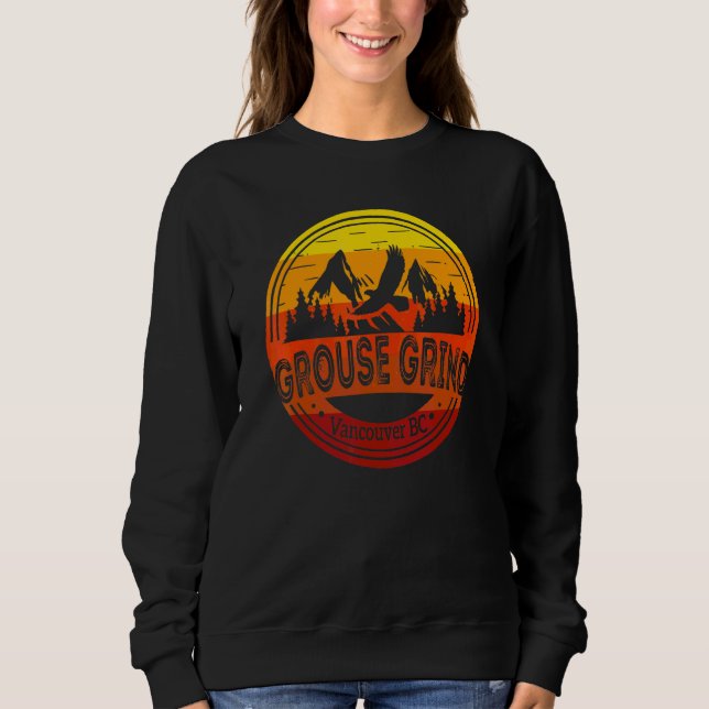Sudadera Subida de Grouse Vancouver Bc Canadá Sendero de Ca (Anverso)