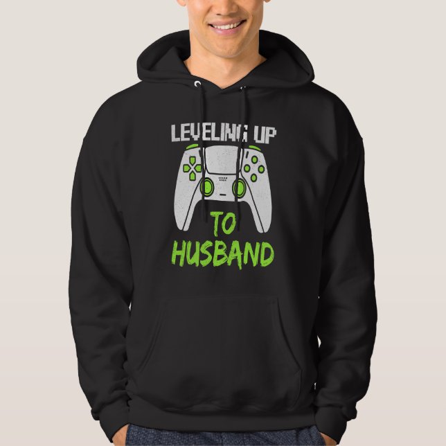 Sudadera Subiendo De Nivel A Esposo  Fiesta De Soltero Homb (Anverso)