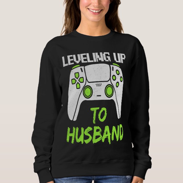 Sudadera Subiendo de Nivel a Esposo  Fiesta de Soltero Homb (Anverso)
