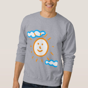 Sudadera Subir foto de arte convierte arte de niños en gris