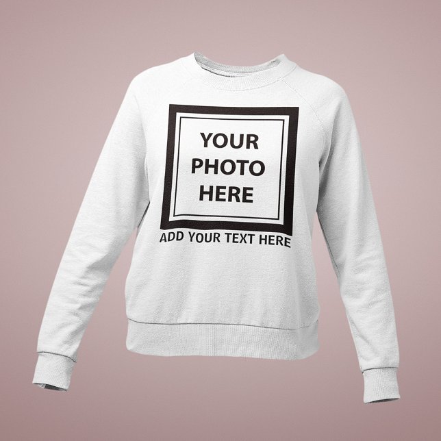 Sudadera Subir imagen foto y agregar texto – Personalizar (Subido por el creador)
