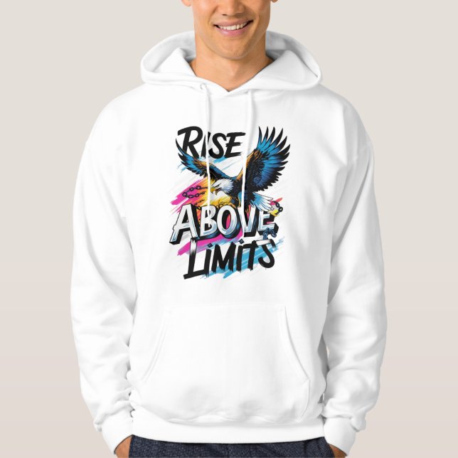 Sudadera Subir por encima de los límites | Motivación del á (Anverso)